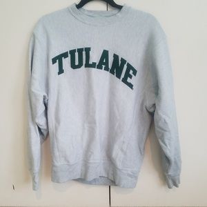 Champion Grey Tulane Sweatshirt